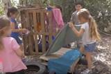 ילדי הגן יוצרים ובונים מרחבי משחק